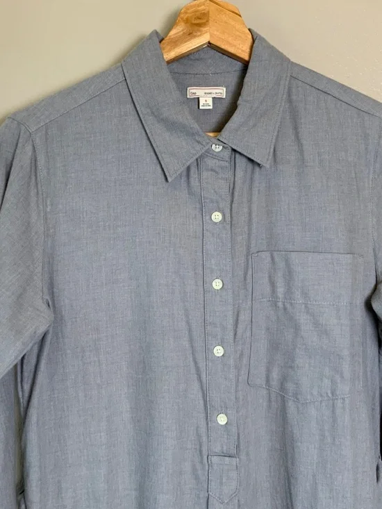 GAP Belted Flannel Shirtdress - Picture 4 of 16